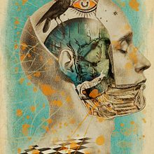 Mi Proyecto del curso: Técnicas experimentales de ilustración: de lo digital a lo artesanal. Projekt z dziedziny Trad, c, jna ilustracja,  Sztuki piękne i  Kolaż użytkownika Leo SX - 07.08.2021