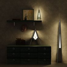A Frame Light. Woodworking, DIY, Interior Decoration, 3D Modeling, Product Design, Industrial Design, Furniture Design, and Making project by Dat Nguyen - 08.08.2021