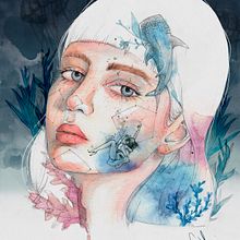 Mi Proyecto del curso: Retrato ilustrado en acuarela. Ilustração tradicional, Artes plásticas, Pintura, Desenho, Pintura em aquarela, Desenho de retrato, e Desenho artístico projeto de Ana - 08.08.2021