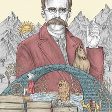 El retrato de Nietzsche. Een project van Traditionele illustratie van Carolina Zambrano - 01.01.2021