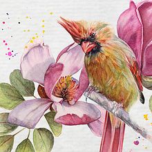 Mon projet du cours : Techniques artistiques d'aquarelle pour illustrer les oiseaux. Un proyecto de Ilustración tradicional, Pintura a la acuarela, Dibujo realista e Ilustración naturalista				 de Martine Savart - 08.08.2021