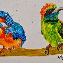 Colores Vibrantes. Un progetto di Pittura ad acquerello di Nazarete Barria Peralta - 08.08.2021