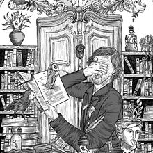 «La biblioteca». Een project van Traditionele illustratie van Carolina Zambrano - 08.08.2021