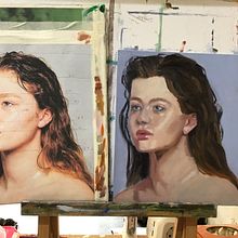 My project in Expressive oil Portraiture. Een project van  Olieverfschilderij van vernia - 09.08.2021