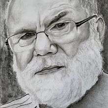 Mein Kursprojekt: Künstlerisches Porträt mit Kohlestift: die Atmosphäre. Ilustração tradicional, Artes plásticas, Desenho, Desenho de retrato, Desenho realista, Desenho artístico, e Pintura projeto de Bernd Lehrack - 10.08.2021
