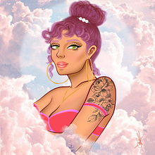 Mi Proyecto del curso: Retrato de personajes femeninos con Procreate. Traditional illustration, Digital Illustration, and Digital Drawing project by Fiorella García - 08.09.2021