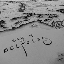 Middle Earth Map - Lord of the Rings | Mapa da Terra Média - Senhor dos Anéis. Watercolor Painting, Painting, and Drawing project by Anna Geschwind - 03.10.2021