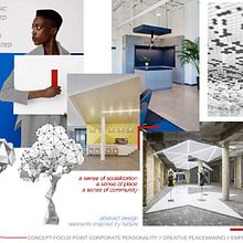 Commercial Design - Blue Cloud Offices. Un proyecto de Diseño de Alicia Maree - 10.08.2021