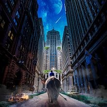 Cuando lo salvaje viste lo urbano. Un proyecto de Matte Painting, Diseño gráfico e Ilustración tradicional de José Carrillo Umbría - 05.08.2021