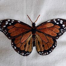 My project in Realistic Embroidery Techniques course. Traditional illustration, and Embroider project by amabalis36 - 08.10.2021