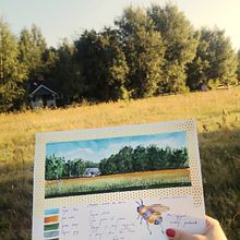 My project in Watercolor Travel Journal course. Un proyecto de Ilustración tradicional, Pintura a la acuarela, Ilustración arquitectónica y Sketchbook de Agata Popiel-Machnicka - 10.08.2021
