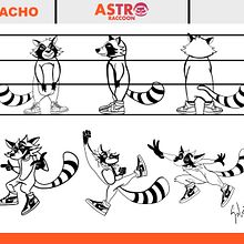 CREACIÓN DE PERSONAJE PARA MARCA ASTRO RACCOON. Traditional illustration project by Salvattore Constantino - 08.10.2021