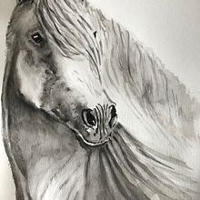 Expressive animal portrait. Traditional illustration project by Fergal McGreevy - 08.10.2021