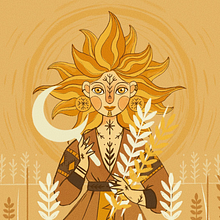 Summer Spirit ☀️. Traditional illustration, Creativit, Digital Illustration, and Digital Drawing project by Adriana Depta - 08.10.2021