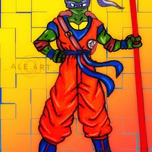 fanart de las tortugas ninja. Design, and Traditional illustration project by Alejandra De La Rosa - 08.11.2021