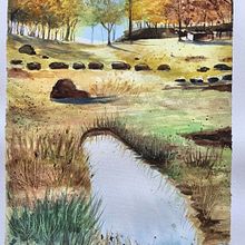 Mi Proyecto del curso: Paisajes naturales en acuarela. Un progetto di Pittura ad acquerello, Belle arti e Pittura di Nora A Conti Liesac - 10.08.2021
