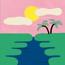 Sunset. Traditional illustration, and Animation project by Sara Marcos - 08.11.2021
