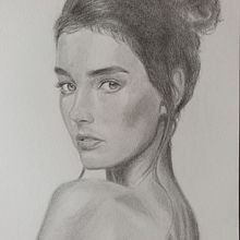 My project in Realistic Portrait with Graphite Pencil course. Traditional illustration, Fine Arts, Sketching, Pencil Drawing, Drawing, Portrait Drawing, Realistic Drawing, Artistic Drawing, and Figure Drawing project by Nino Latella - 08.11.2021