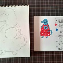 My project in Paper Mache for Beginners: Sculpt a Colorful Character course . % Martta tarafından hazırlanan Karakter Tasarımı, O, uncak Tasarımı, Sanat O, Ve uncakları projesi - 08.11.2021