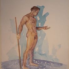 Mi Proyecto del curso: Figura humana en acuarela. Projekt z dziedziny Trad, c, jna ilustracja,  Sztuki piękne,  Malarstwo, Malowanie akwarelą, R, sunek realist, czn, R i sunek anatomiczn użytkownika Jose Puyelli - 11.08.2021