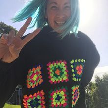 Granny square slouchy. Design, and Fashion Design project by juelspellow - 08.12.2021