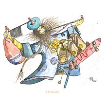 My project in Expressive Manga Illustration in Watercolor course . Ilustrasi tradisional, Menggambar, Lukisan Cat Air, Dan Manga proyek oleh Temuulen Enkhtaivan - 08.12.2021