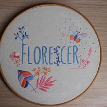 Meu projeto do curso: Técnicas básicas para bordado de letras. Embroider project by Daniele Porto Almeida - 08.12.2021