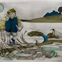 My project in Graphic Experimentation for Illustrated Stories course. Un projet de Illustration traditionnelle, Stor , et telling de kimberley guilmette - 07.08.2021