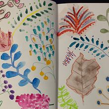 My project in Illustration Techniques to Unlock your Creativity course. Design, Traditional illustration, Fine Arts, Painting, Creativit, Creating with Kids, and Sketchbook project by Mariana Cuevas - 08.13.2021
