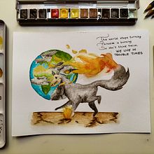 No planet B. Traditional illustration project by Marta Missio - 08.13.2021