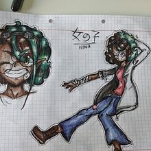 Meu projeto do curso: Criação de personagens de mangá. Traditional illustration, Character Design, Comic, and Manga project by Lunna Gabriel Duarte - 08.13.2021