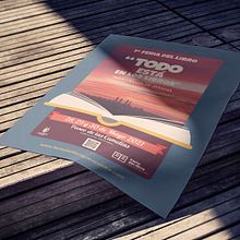 Diseño de Cartel para anunciar la Feria del libro de Paracuellos de Jarama. Un proyecto de Diseño de carteles, Diseño, Ilustración tradicional y Publicidad de javier de la calle hernandez - 08.05.2021