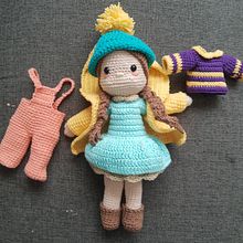 Mi Proyecto del curso: Amigurumi: diseño de ropa, pelo y complementos. Un proyecto de Artesanía, Diseño de juguetes, Tejido, Crochet y Amigurumi de Sara Loaiza - 11.08.2021