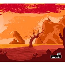 Atardecer en el Desierto-. Un progetto di Illustrazione tradizionale, Disegno, Disegno artistico e Arte concettuale di Javito - 13.08.2021