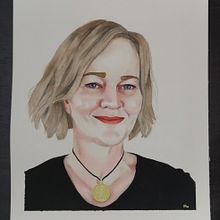 Watercolour painting of my Mum. Fine Arts, Traditional illustration, Painting, and Watercolor Painting project by Jessica Pyne - 08.07.2021