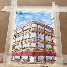 Mi Proyecto del curso: Dibujo arquitectónico con acuarela y tinta. Sketching, Drawing, Watercolor Painting, Architectural Illustration, Ink Illustration, and Architecture project by dani_pibo - 08.10.2021