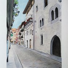 Mi Proyecto del curso: Representación arquitectónica en acuarela. Traditional illustration, Sketching, Drawing, Watercolor Painting, Architectural Illustration, and Sketchbook project by Amaia Ibarluzea Canales - 08.14.2021