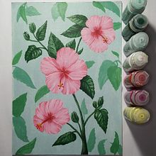 Mi Proyecto del curso: Pintura botánica con acrílico. Un proyecto de Ilustración tradicional, Bellas Artes, Pintura, Pintura acrílica e Ilustración botánica de Samira Ahmeti - 14.08.2021
