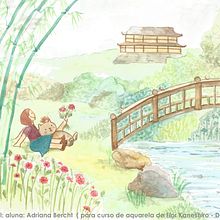 Meu projeto do curso: Ilustração em aquarela com influência japonesa. Traditional illustration, Drawing, Watercolor Painting, Painting, and Artistic Drawing project by Adriana Bercht - 08.14.2021