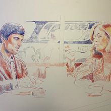 Taxi driver . Projekt z dziedziny Tradycyjna ilustracja użytkownika Dafne Fortea - 15.08.2021