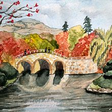 Mi Proyecto del curso: Cuaderno de viaje en acuarela. Un proyecto de Ilustración tradicional, Pintura a la acuarela, Ilustración arquitectónica y Sketchbook de Natalia Jonard - 15.08.2021