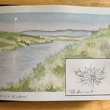 My project in Watercolor Travel Journal course. Traditional illustration, Watercolor Painting, Architectural Illustration, and Sketchbook project by Rachel Wold - 08.15.2021