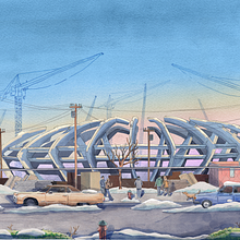 My project in Architectural Illustration: Capture a City’s Personality course. Un progetto di Illustrazione tradizionale, Architettura, Disegno, Illustrazione digitale e Illustrazione architettonica di Camila Picheco - 13.02.2021
