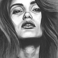Charcoal portrait Ein Projekt aus dem Bereich Traditionelle Illustration von Jen - 16.08.2021