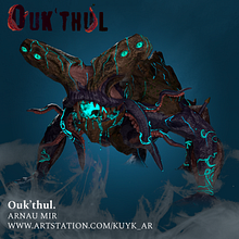 Ouk'thul mi Proyecto del curso: Escultura digital de criaturas fantásticas con ZBrush. 3D, 3D Modeling, and 3D Character Design project by Arnau Mir - 08.03.2021