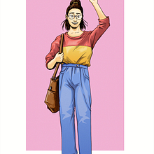 My project in Dynamic Character Illustration course. Een project van Traditionele illustratie, Ontwerp van personages, Stripboek,  Creativiteit,  Tekening, Digitale tekening y Manga van flatland_agency - 16.08.2021