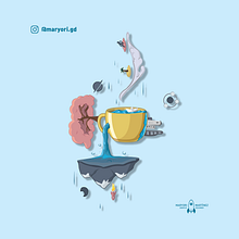 Taza Amarilla. Traditional illustration project by Maryori Natasha Martínez Acosta - 09.29.2019
