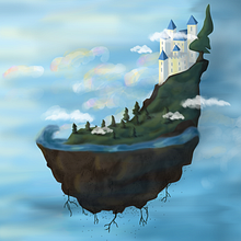 Castillo en las nubes. Traditional illustration project by Maryori Natasha Martínez Acosta - 04.07.2020