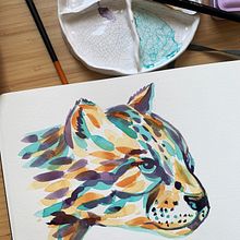 My project in Experimental Watercolor Techniques for Beginners course. Traditional illustration, Fine Arts, Watercolor Painting, and Naturalistic Illustration project by Alisa Pervukhina - 08.16.2021
