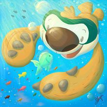 My project in Lighting Principles for Digital Painting course - A Bradipo piace. Traditional illustration, Digital Illustration, Digital Painting, and Character Design project by Marta Pinna - 08.16.2021
